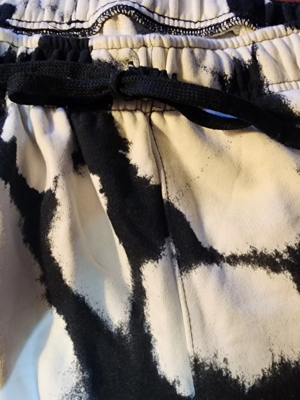 Nike Black & White Tie-Dye Athletic Shorts